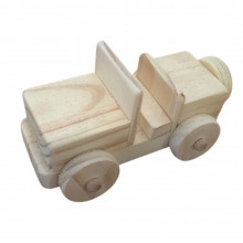 Voiture Jeep miniature en bois|miniature et deco